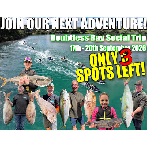 Adventure Fishing - Doubtless Bay, 4 day Jetskifishing social trip September 2026