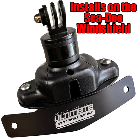 Windshield Ultimate ST3 Front Mount for Sea-Doo EXPLORER PRO or ST3 Hull skis fitted with the windshield