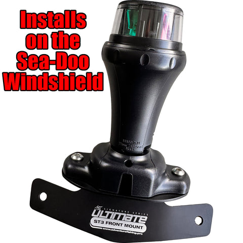 Windshield Ultimate ST3 Front Mount for Sea-Doo EXPLORER PRO or ST3 Hull skis fitted with the windshield