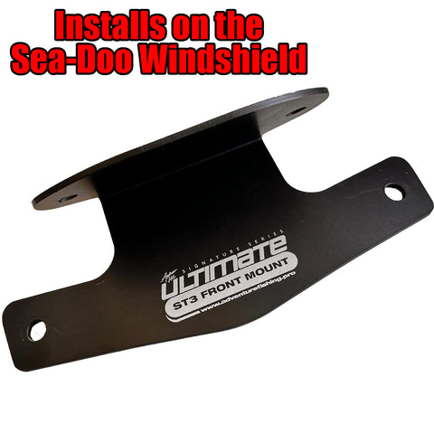 Windshield Ultimate ST3 Front Mount for Sea-Doo EXPLORER PRO or ST3 Hull skis fitted with the windshield