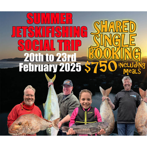 Adventure Fishing - Doubtless Bay, 4 day Jetskifishing social trip February 2025