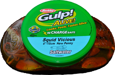 Gulp Soft Bait Tub 6" Squid Vicious