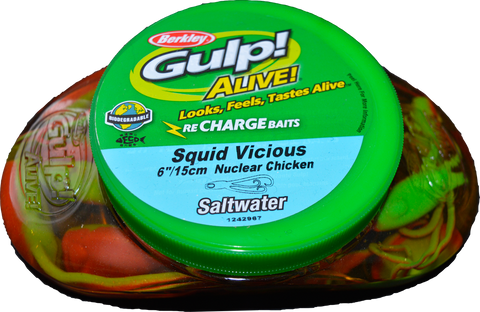 Gulp Soft Bait Tub 6" Squid Vicious