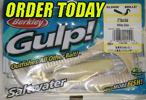 NEW RELEASE Gulp White Glow 6" Grub